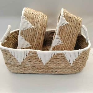 CONJUNTO CESTAS FIBRAS NATURALES CONGO